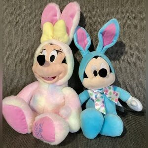 Disney Easter Mickey Mouse 16” and Minnie Mouse 18” Plush…read on